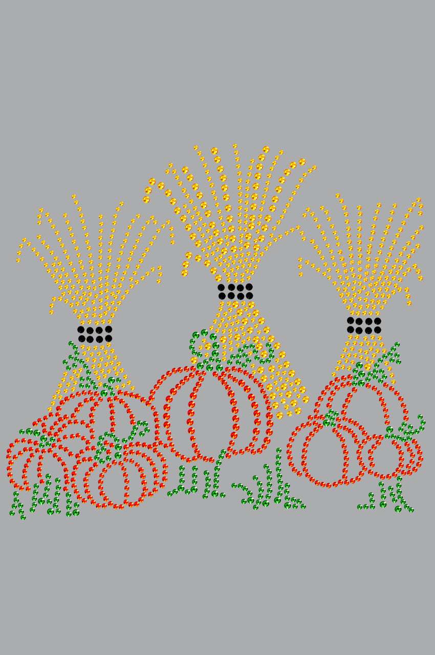 Hay Stacks & Pumpkins - Womens T-shirt