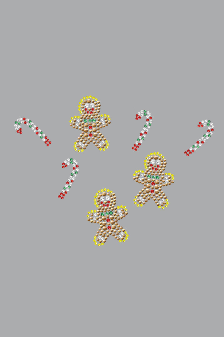 Gingerbread Men & Candy Canes - Bandana