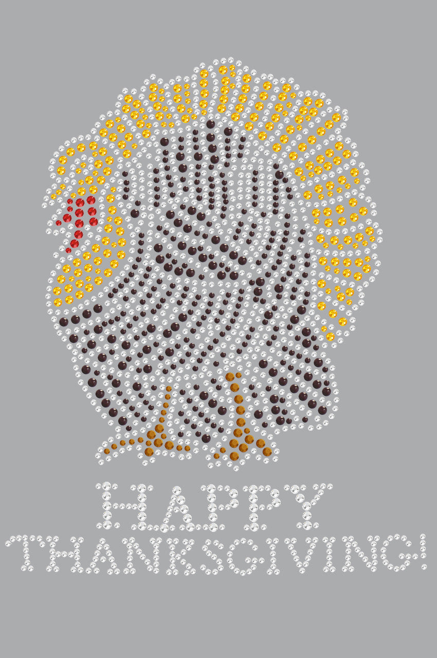 Happy Thanksgiving Turkey 1- Womens T-shirt
