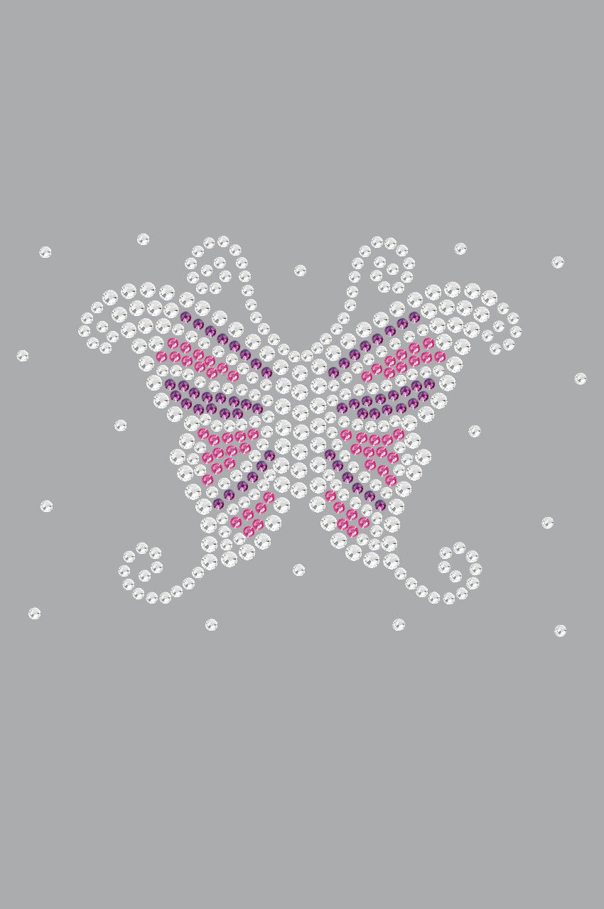 Pink & Purple Butterfly - Womens T-shirt