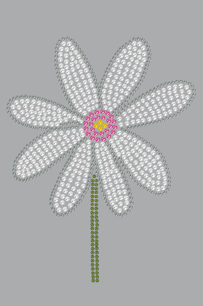 Daisy with Pink Center - Womens T-shirt