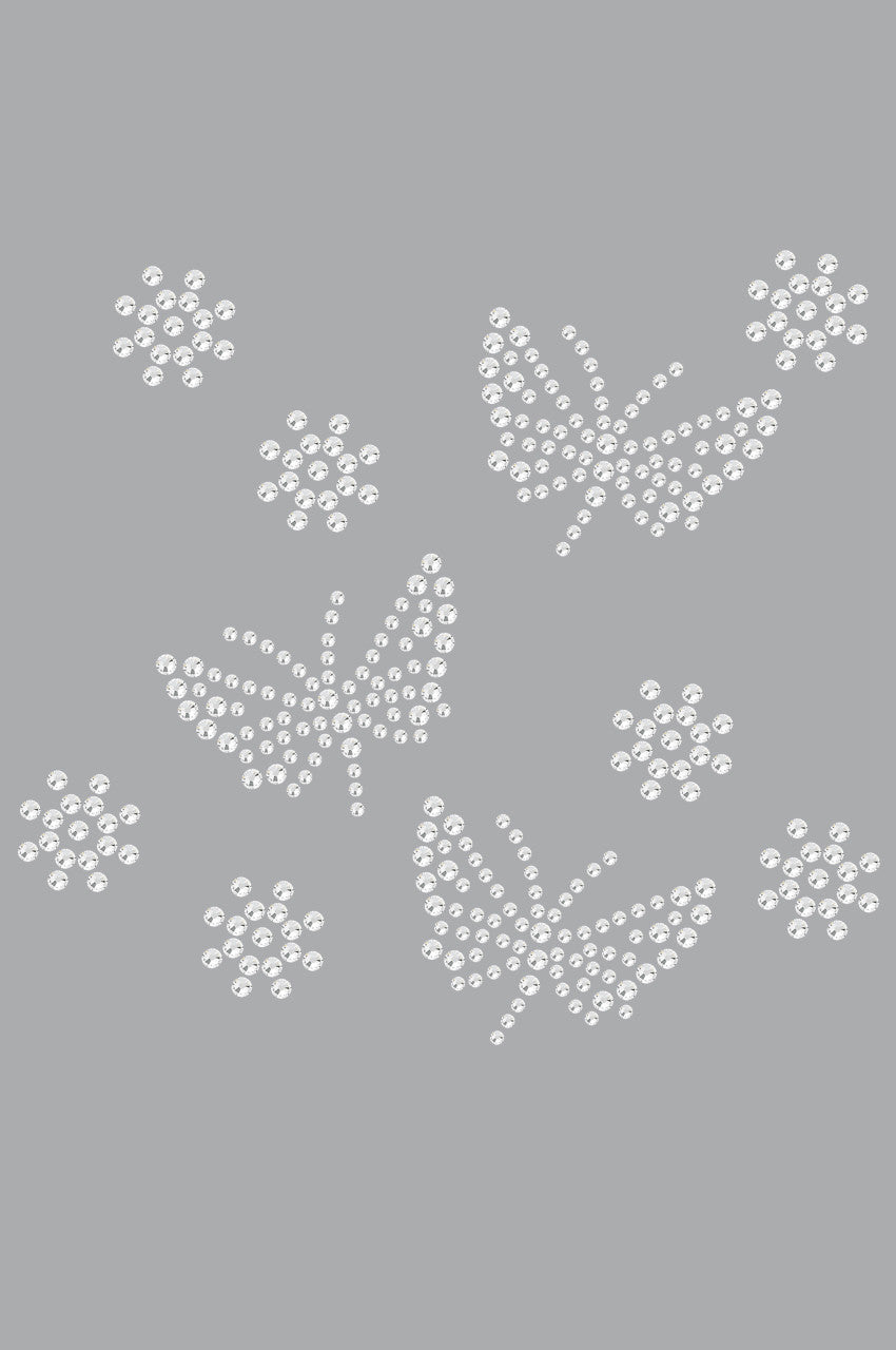 Small Rhinestone Butterflies - Women's T-shirt