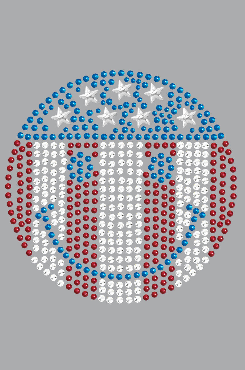 Happy Face Red, White, & Blue - Women's T-shirt