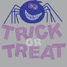 Trick or Treat with Blue Glitter Spider - Bandanna