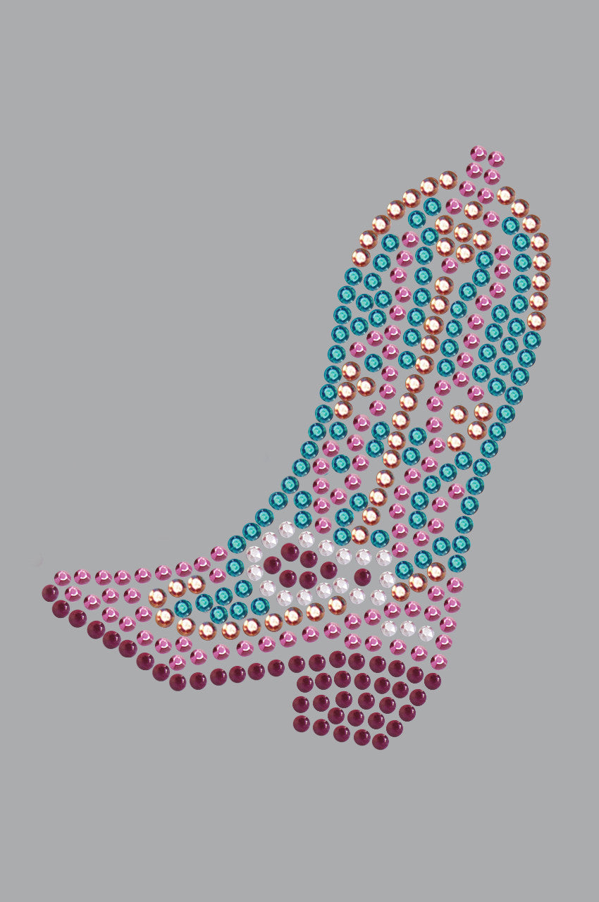 Boot (Pink & Turquoise) - bandana