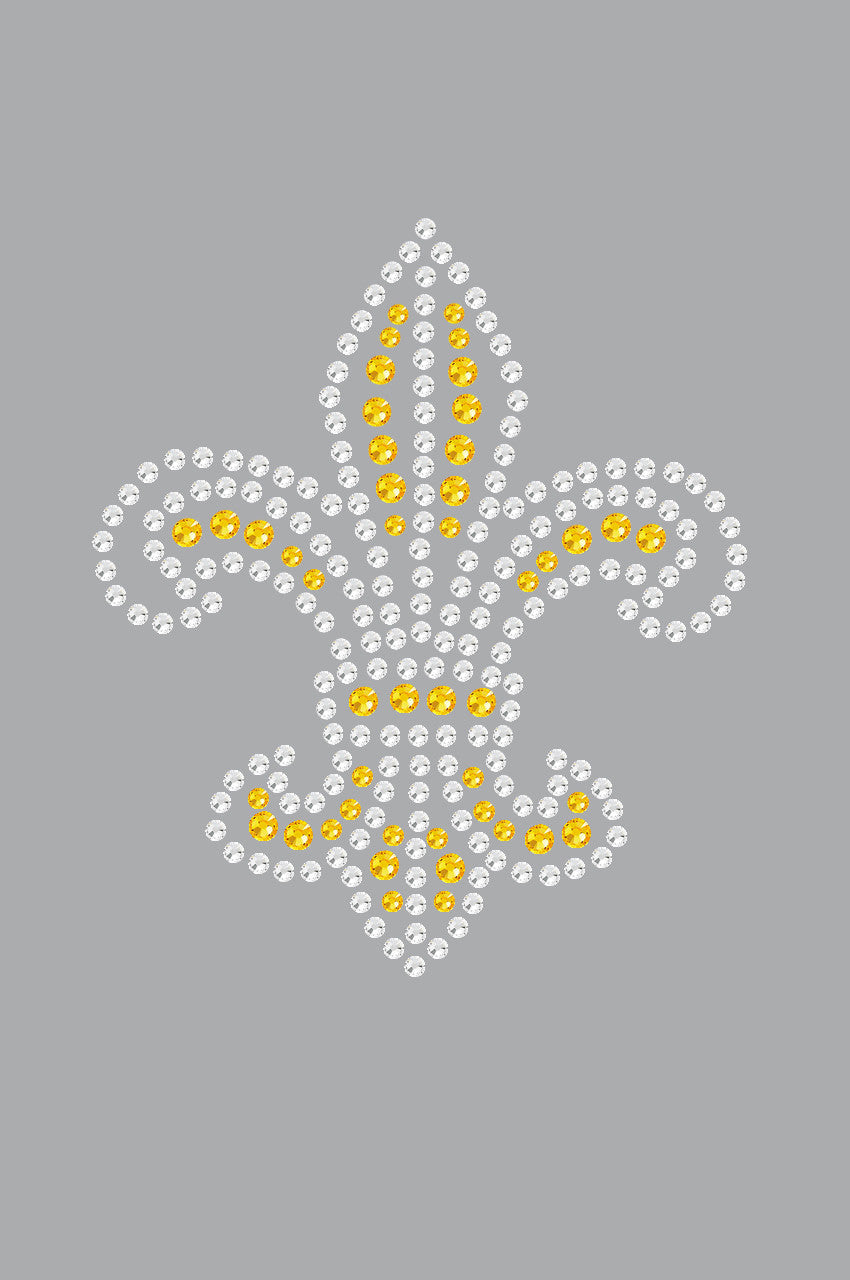 Fleur de Lis (Gold Rhinestones) - Women's T-shirt