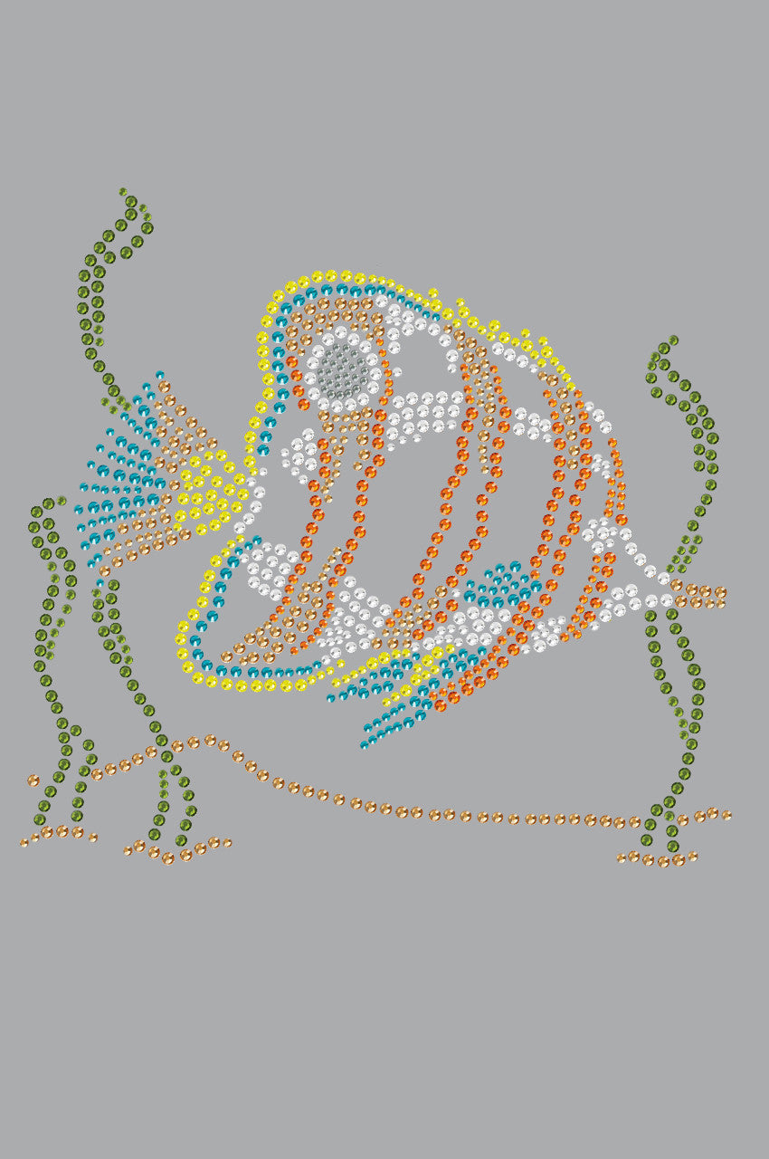 Fish (Orange & Blue) - Womens T-shirt