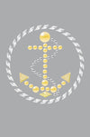 Anchor Circle (Nailhead)  - Women's T-shirt