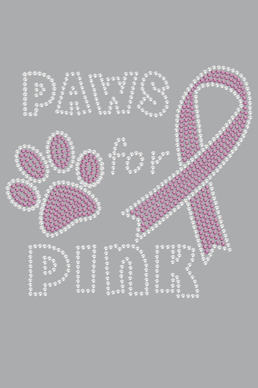 Paws for Pink - Womens T-shirt