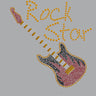 Rock Star with Red & Gold Guitar  - Women's T-shirt