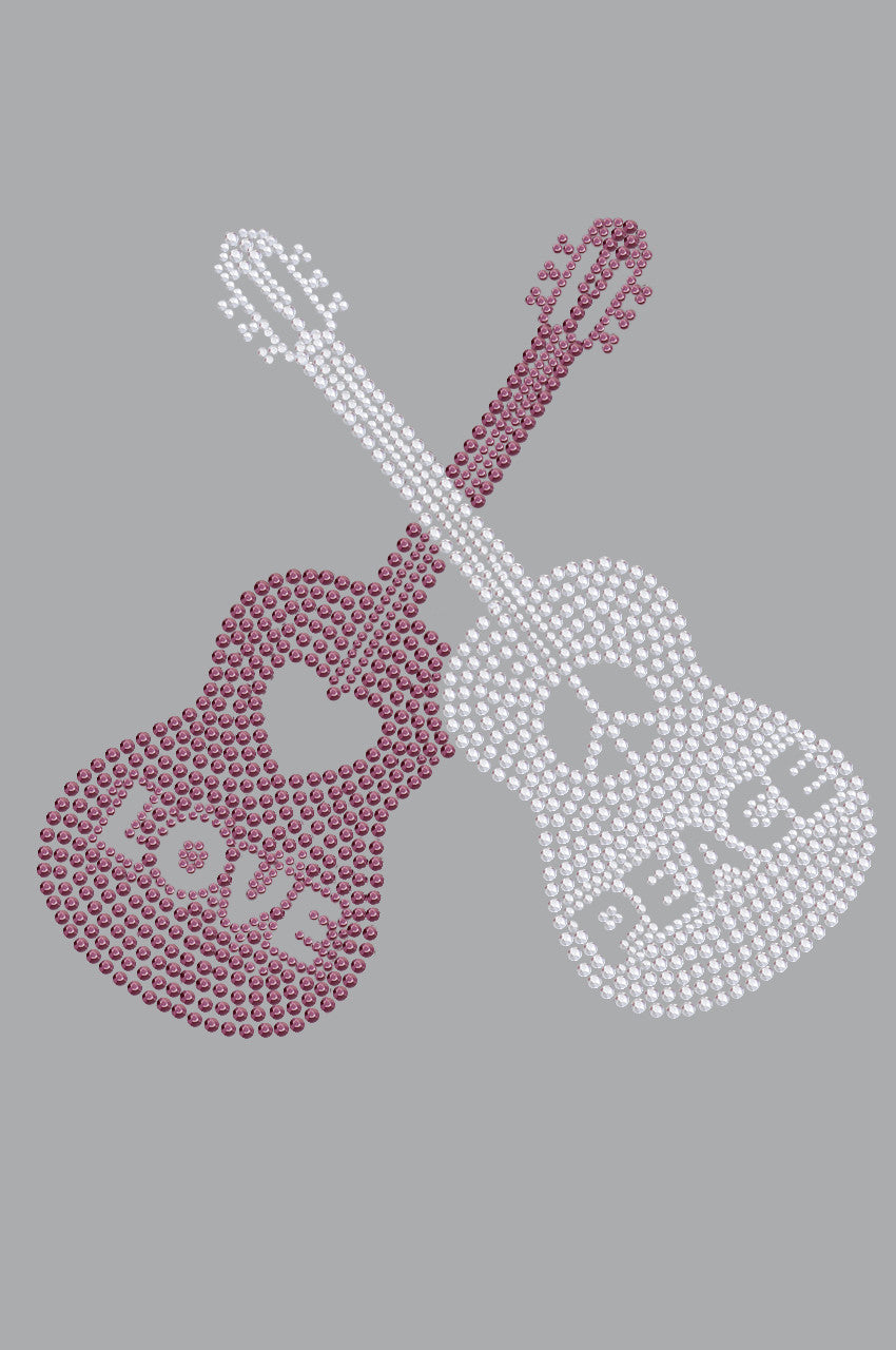 Guitars - Love & Peace - Womens T-shirt