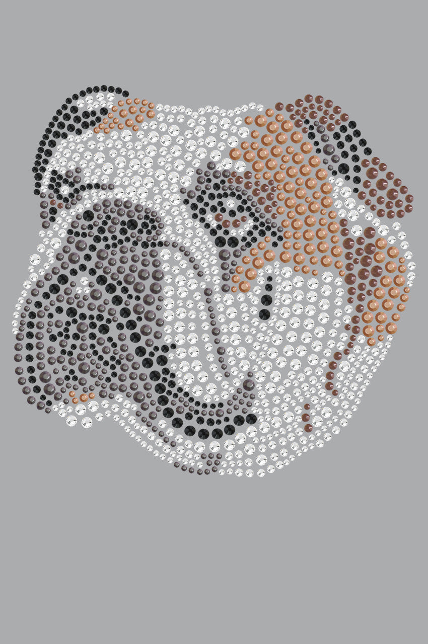 Bulldog Face (Brown) - bandana