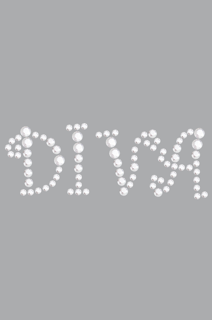 Diva (Silver Rhinestuds) - Womens T-shirt