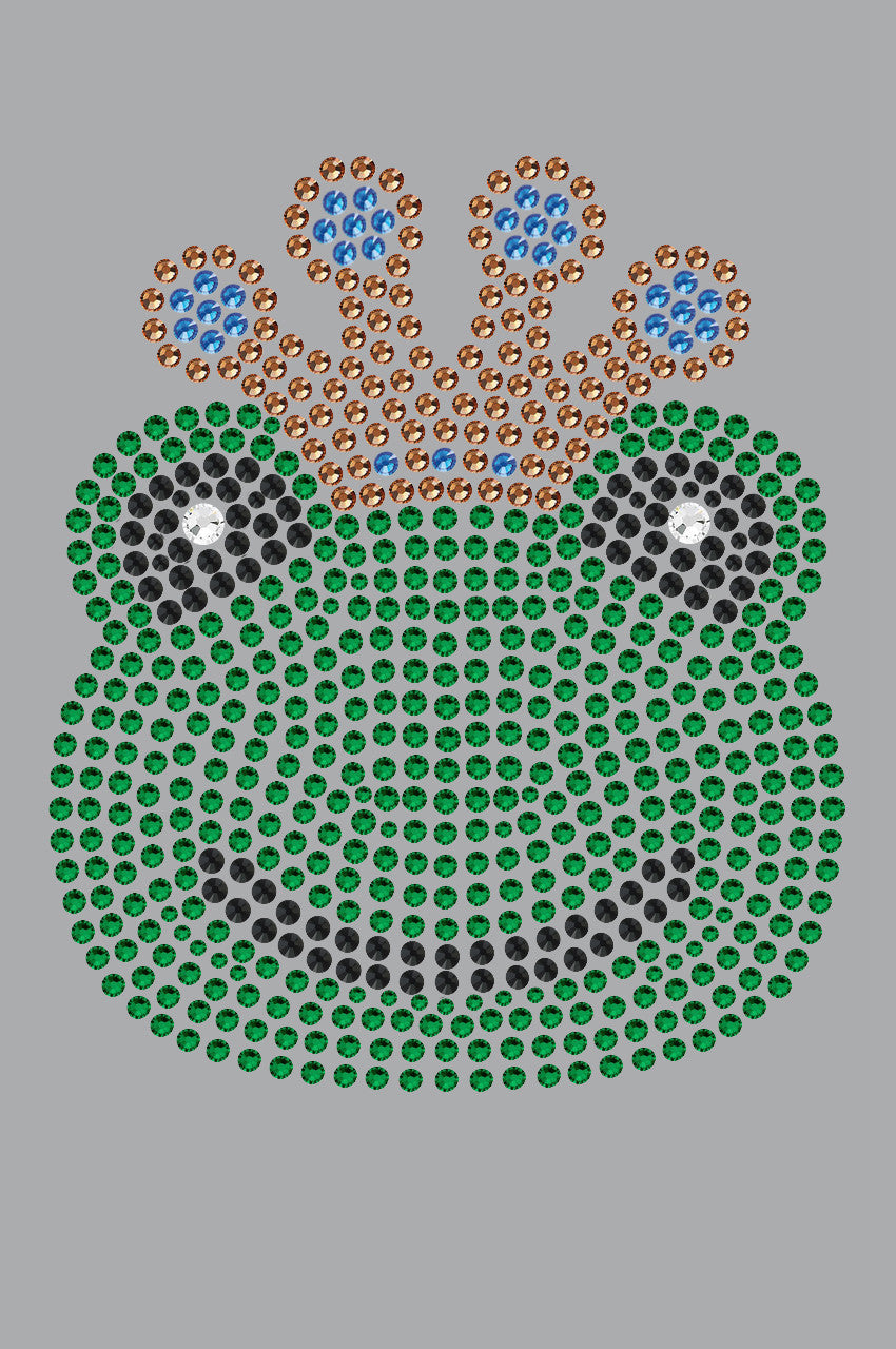 Frog with Blue Crown - Womens T-shirt