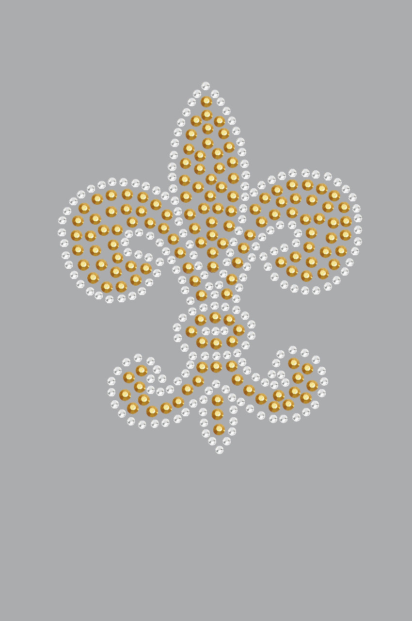 Fleur de Lis (Gold Rhinestuds) - Bandanna