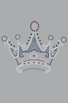 Crown 16 ( Clear, Blue, Green, & Pink)- Womens T-shirt
