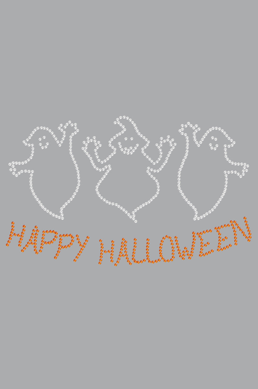 Happy Halloween Ghost - Womens T-shirt