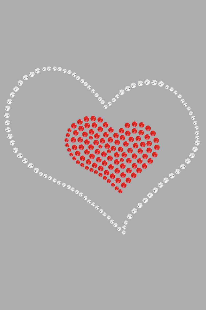 Red Heart inside Heart - Womens T-shirt