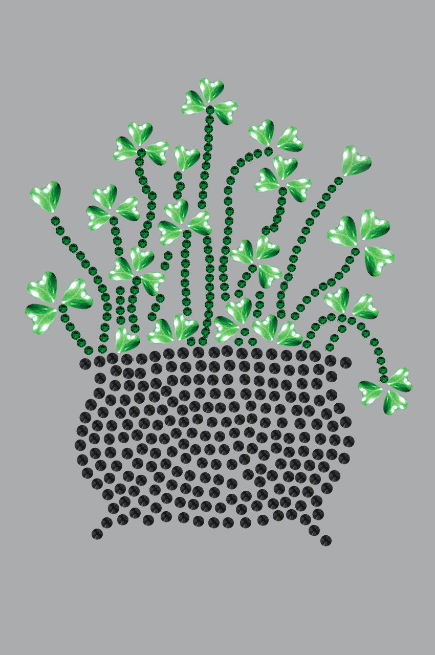Pot of Shamrocks - Womens T-shirt