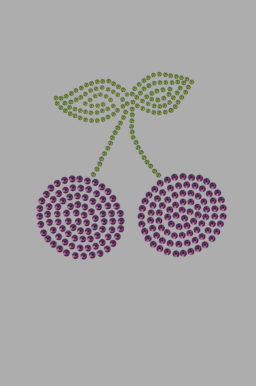 Purple Cherries - Womens T-shirt