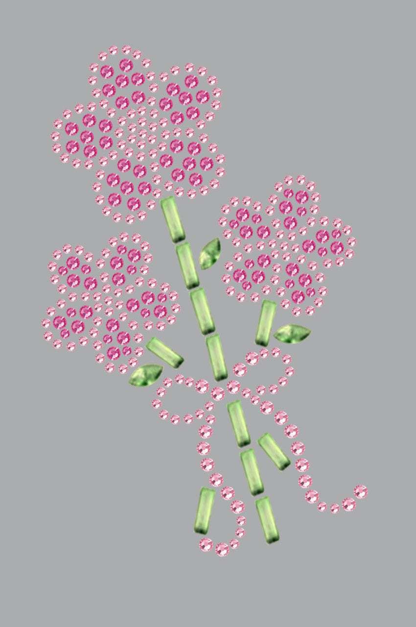 Pink Flower Bouquet - Womens T-shirt