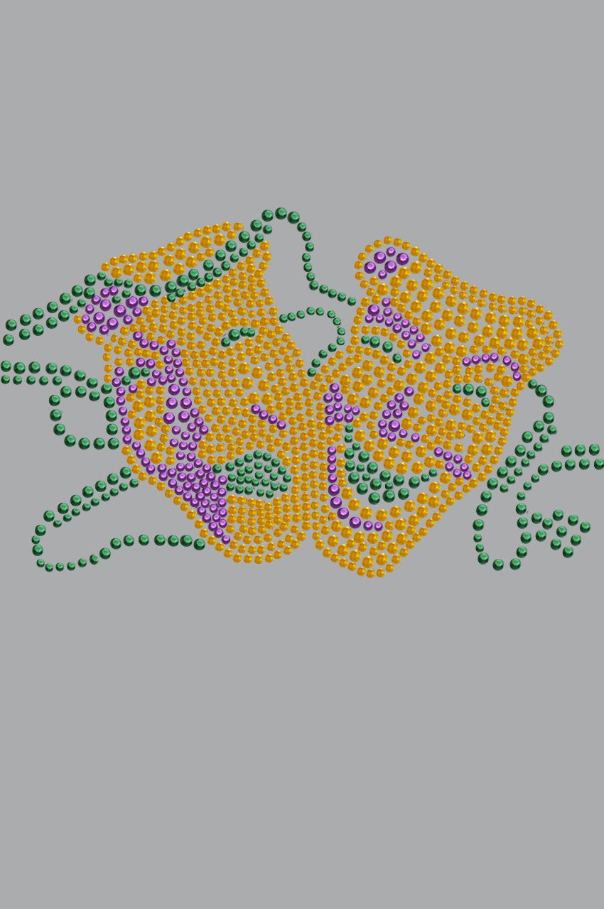 Gold Theater Comedy Tragedy Mask - Women's T-shirt