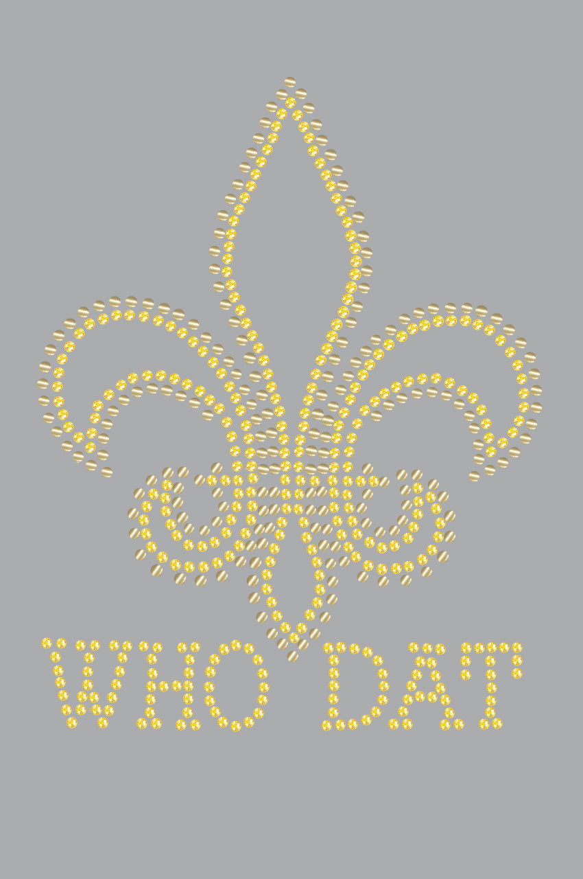 Fleur de Lis with Who Dat - Bandanna