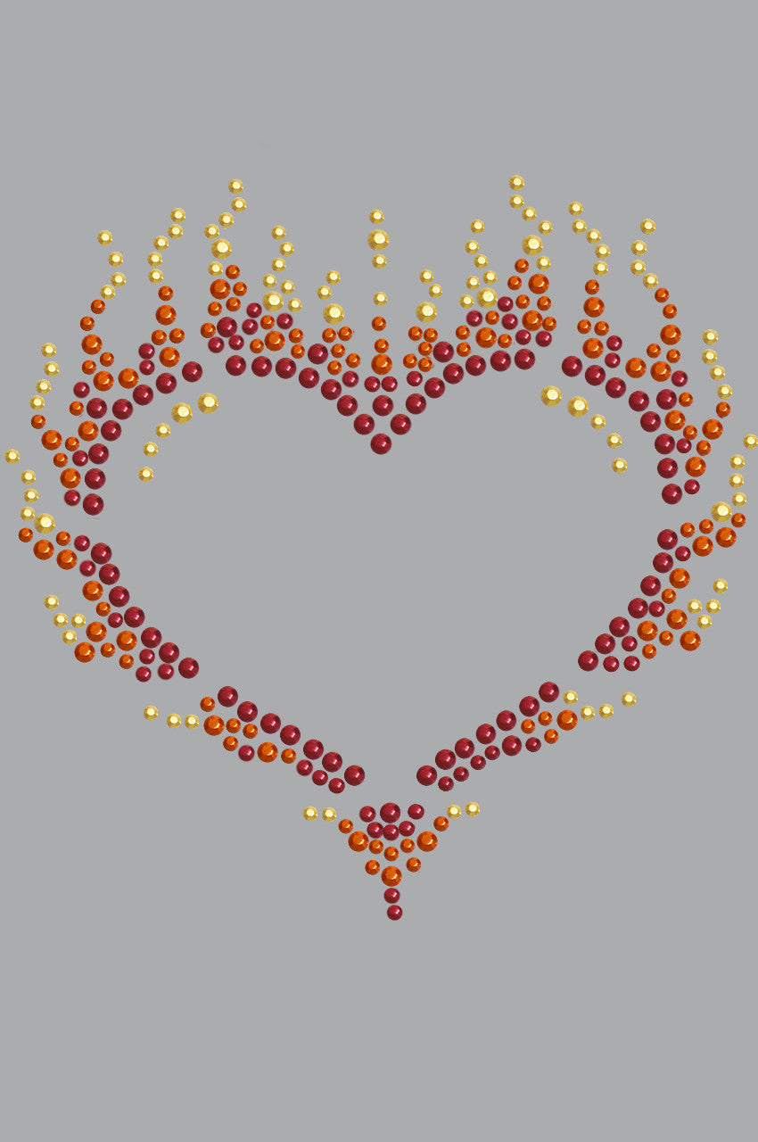 Flame Heart - Womens T-shirt