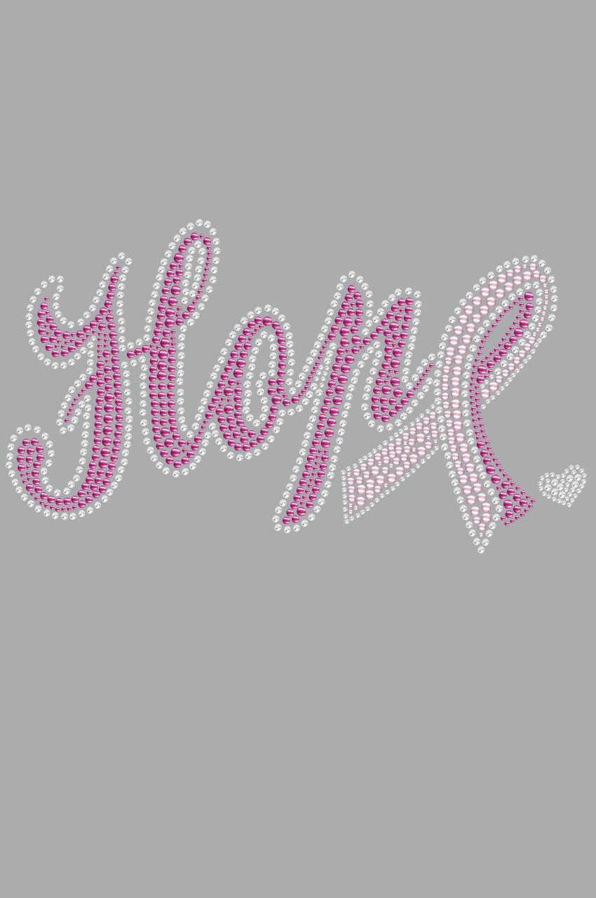 Hope with Cancer Ribbon - Womens T-shirt