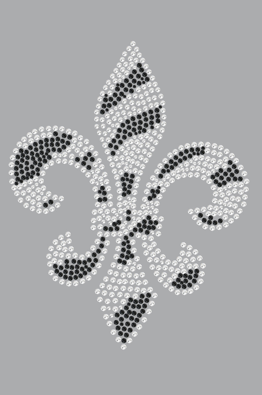Fleur de Lis (Zebra Print) - Womens T-shirt