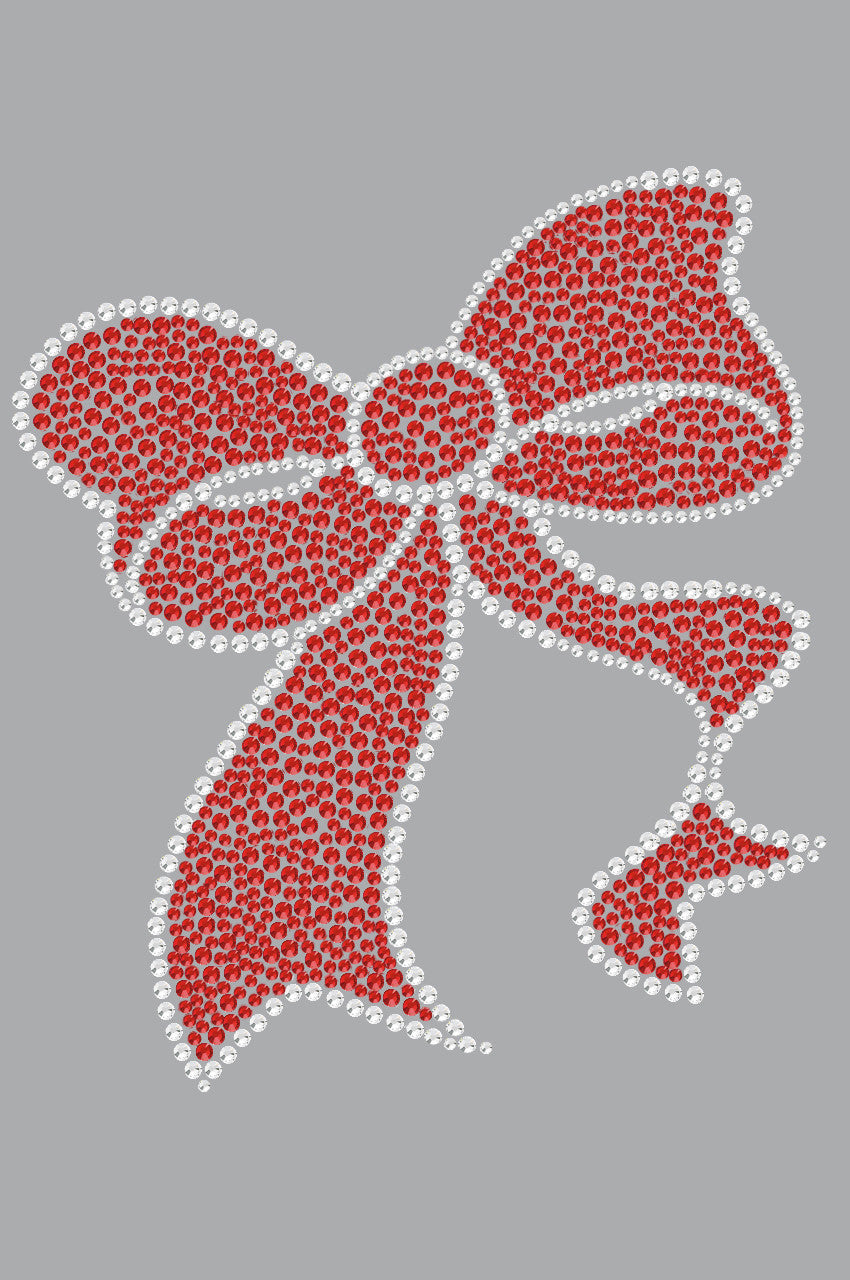 Red Rhinestone Bow - Womens Tee