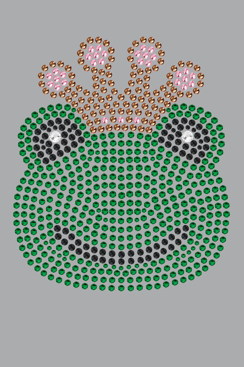 Frog with Pink Crown - Womens T-shirt