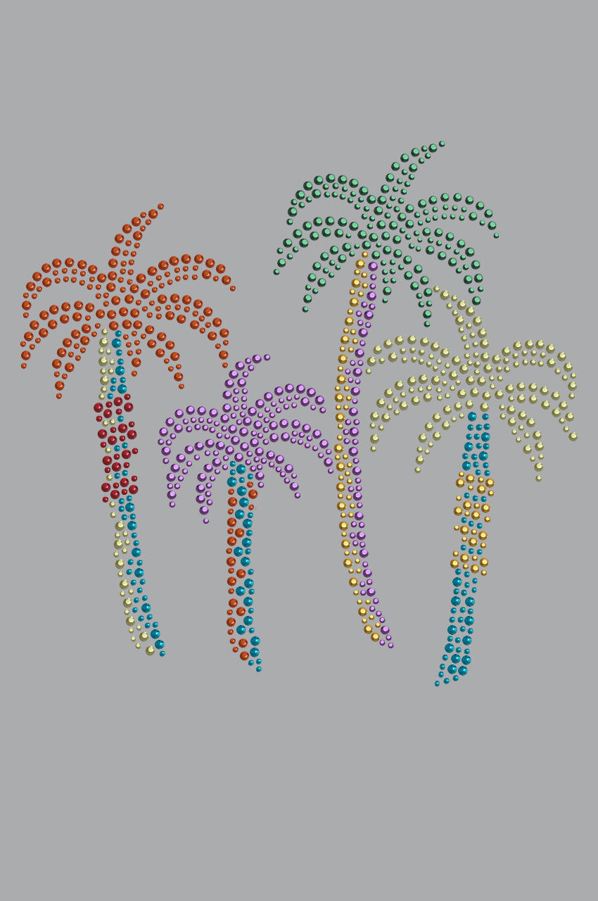 Palm Trees (Multicolor) - Womens T-shirt