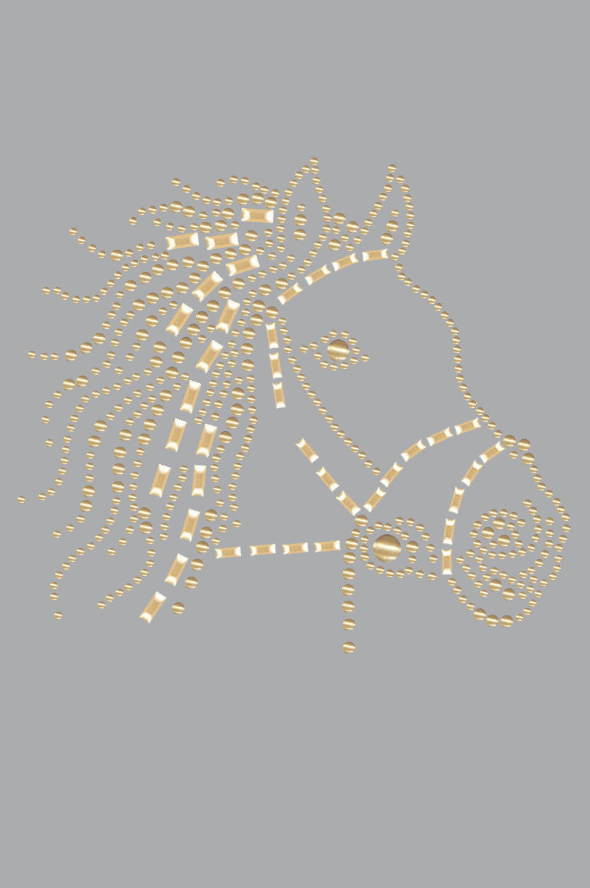 Horse Face (Gold) - Womens T-shirt