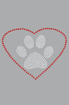 Heart with Paw - Women's T-shirt