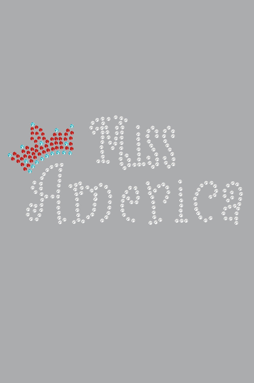 Miss America with Crown - Womens T-shirt