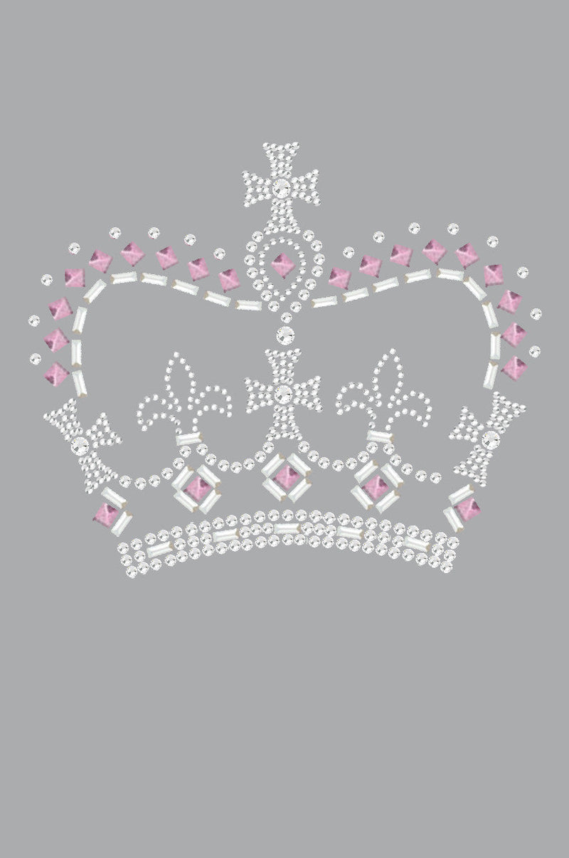 Crown 15 ( Pink, Silver & Clear) - Women's T-shirt