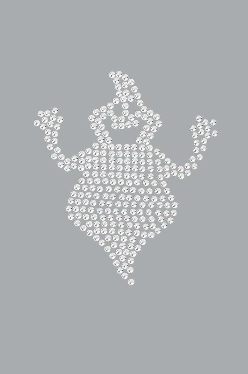 Fat Rhinestone Ghost - Womens T-shirt