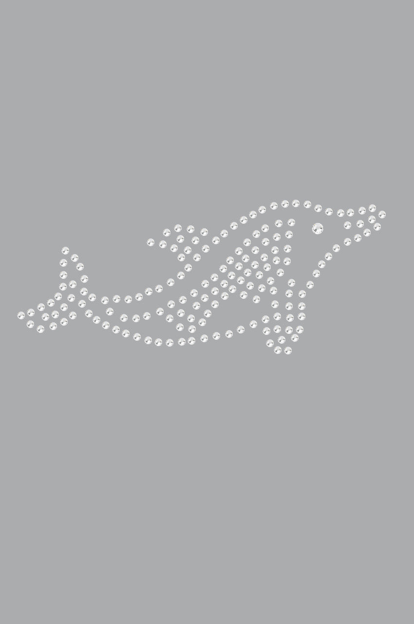Dolphin (Rhinestone) - Womens T-shirt