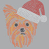 Yorkie Face  2 with Santa Hat - Women's T-shirt