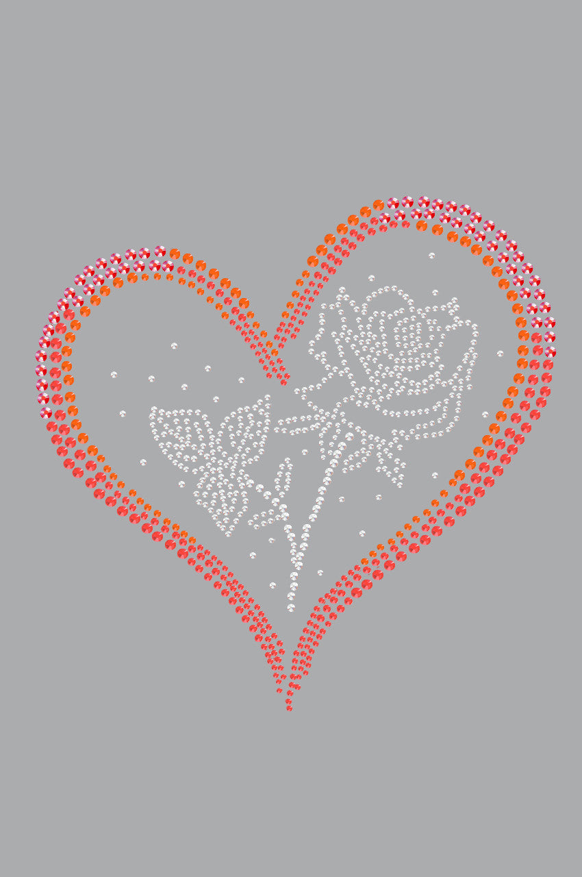 Heart with Rose - Women's Tee