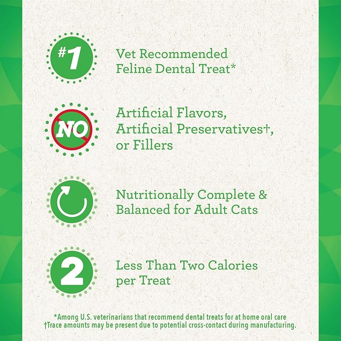 Greenies FELINE GREENIES Catnip Flavored Dental Treats | HT Animal Supply