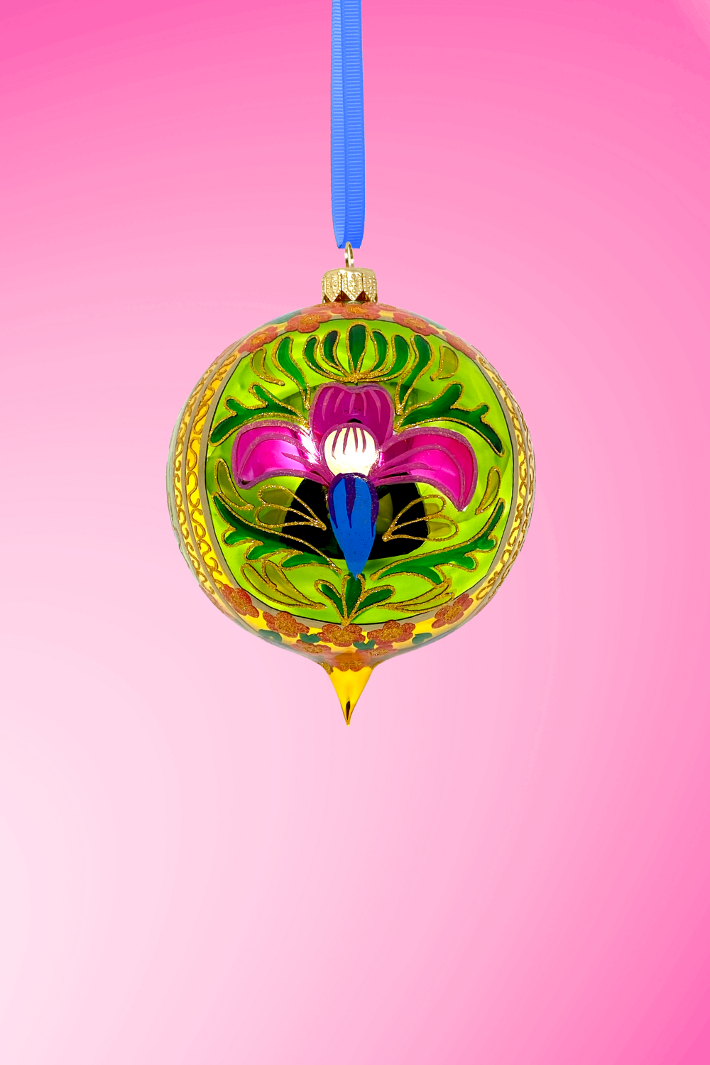 Green Gardens Polish Glass Ornament