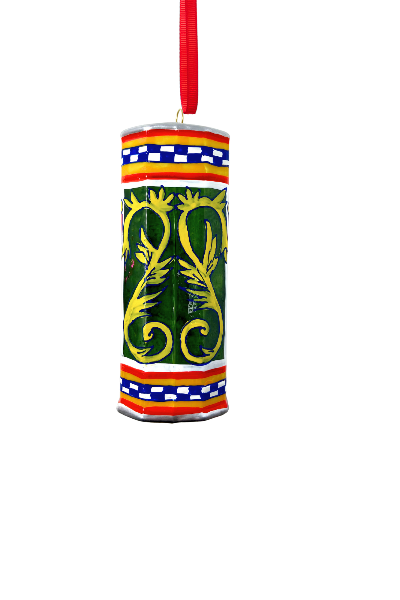 Extra Virgin Olive Oil Can Polish Glass Ornament