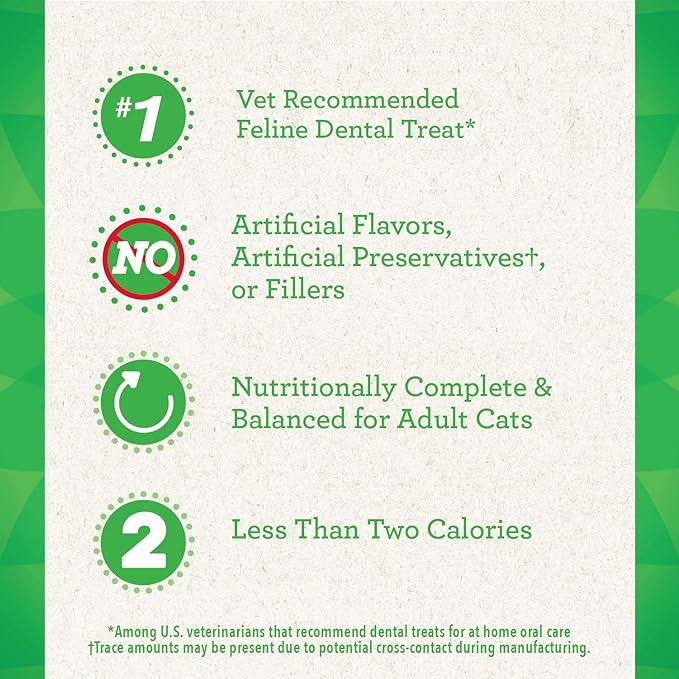 Greenies FELINE GREENIES Savory Salmon Flavored Dental Treats | HT Animal Supply