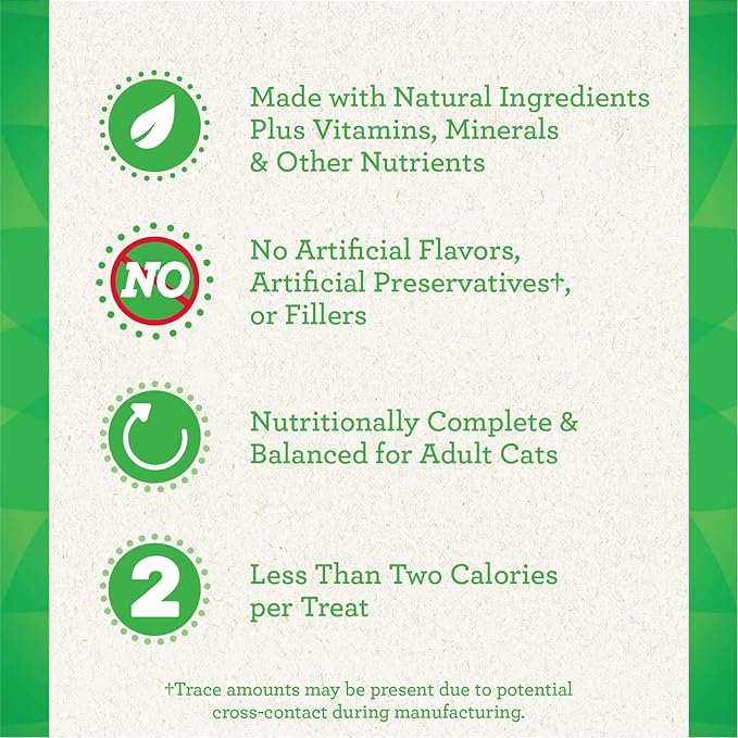 Greenies Greenies Feline Smartbites Skin & Fur Crunchy and Soft Natural Cat Treats, Chicken Flavor | HT Animal Supply