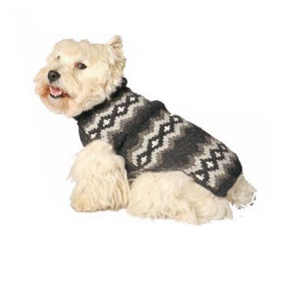Gray Diamonds Dog Sweater