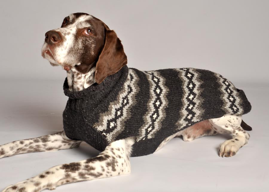 Gray Diamonds Dog Sweater