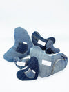 BESPOKE PAWS Heart Squeaker Toy - Denim Durable Cozy Comfort Accessories