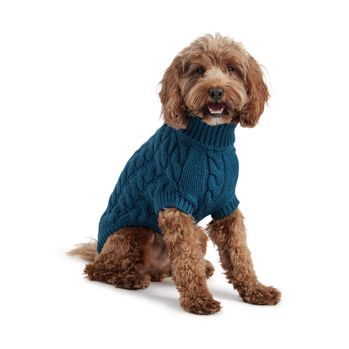 Chalet Sweater - Dark Teal premium pet product
